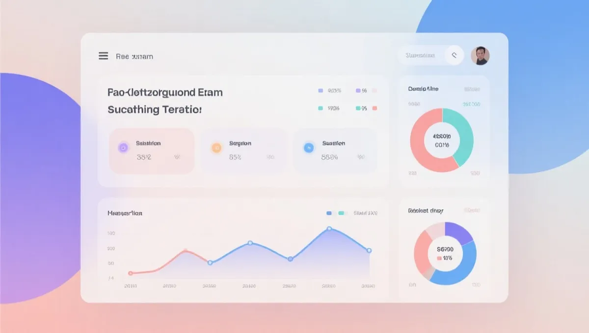 数据仪表盘示意图